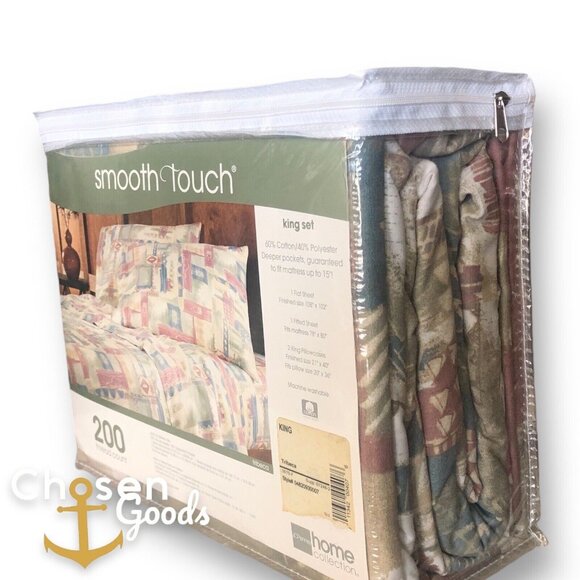 JC Penny Home Collection Smooth Touch Tribeca King Set Deep Pocket 200 Count New - Picture 4 of 6